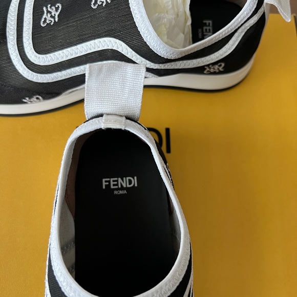 Brand New Fendi Trainers cloth with rubber sole with tag and box Size EU 36 - Picture 7 of 11